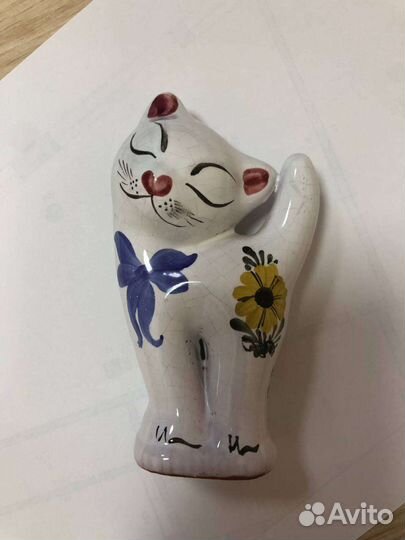 Статуэтка Кот Кошка Фарфор