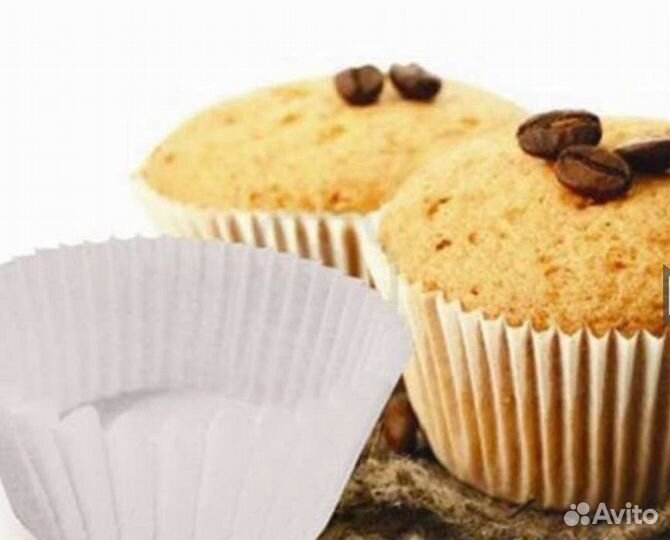 Формочки для кексов, бумажные 4-6 см