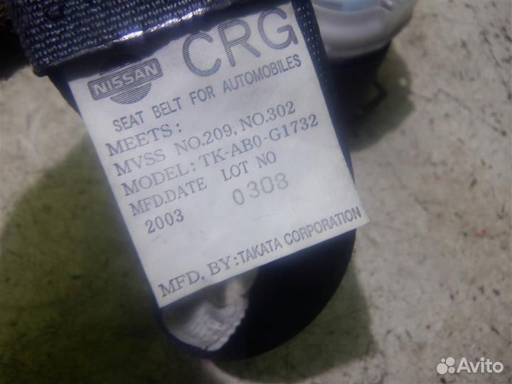Ремень безопасности Ниссан Мурано 02-08