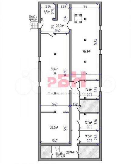 Производственно-складское помещение площадью 284 к