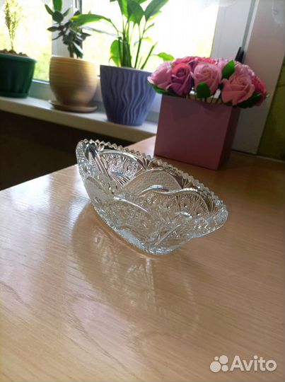 Хрустальная селедочница