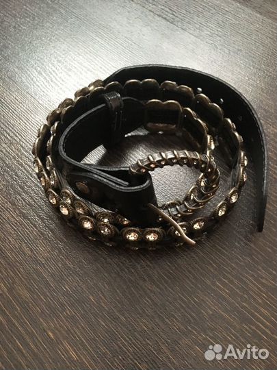 Кожаный ремень (лак) марка Marina Creazioni