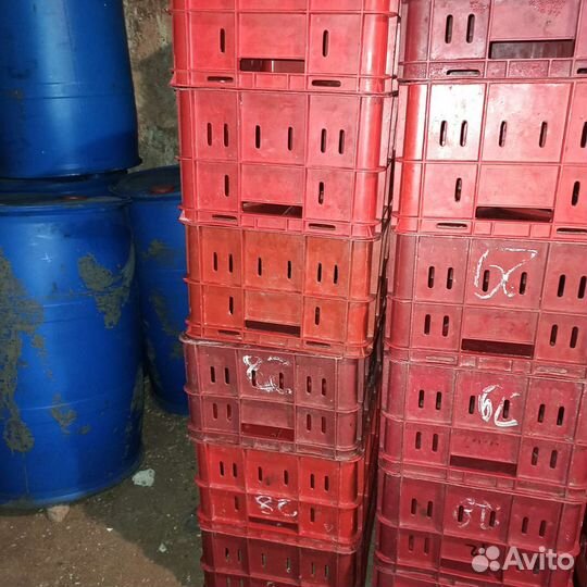 Пластиковые ящики пищевые 60х40х26см