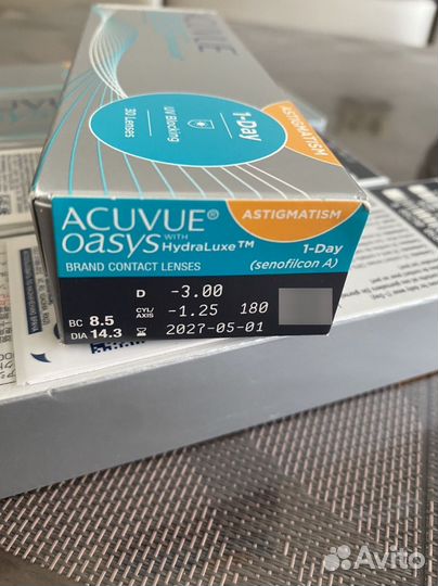 Контактные линзы Acuvue Oasys Hydra Luxe