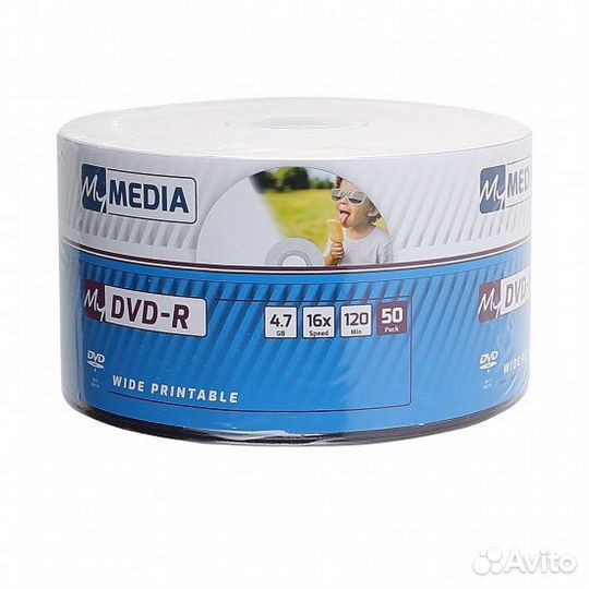 Диски DVD-R MyMedia 4.7Gb 16x (50шт) Printable