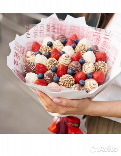 Клубника в шоколаде.Букет из клубники