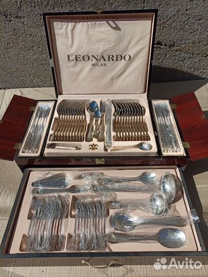 Набор столовых приборов leonardo milan