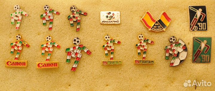 Значки футбол Чемпионат Мира 1990, 1998