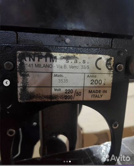 Кофемолка anfim milano italy