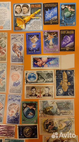 Почтовые марки: космос, самолёты, чехословакия и т