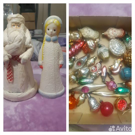 Дед Мороз, Снегурочка СССР, ёлочные игрушки