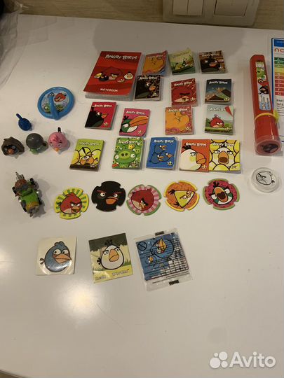 Коллекция Энгри бердс (игрушки, фонарик, блокноты)