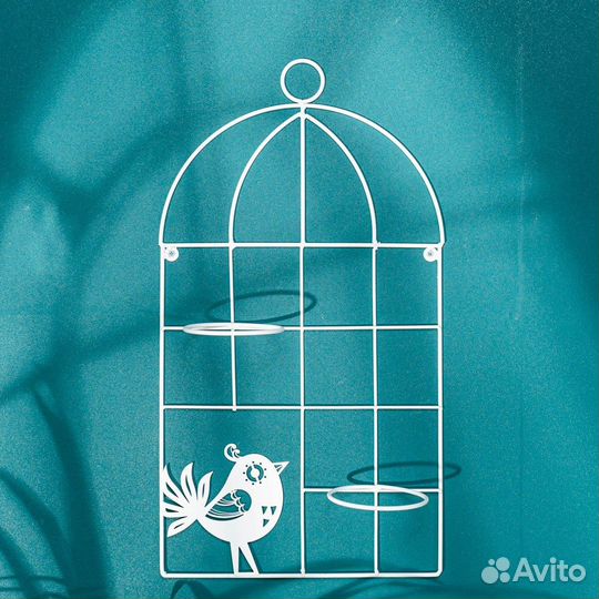 Подставка для цветов настенная Кот