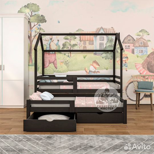 Двухъярусная детская кровать крепче IKEA