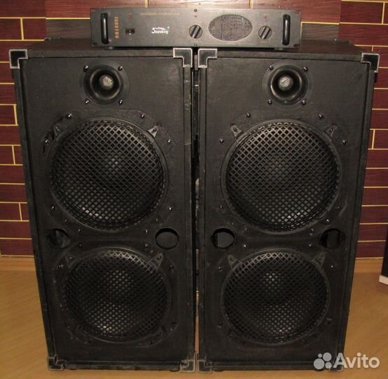 Колонки XLine 1500W A-212 2шт Pro Stereo Усилитель