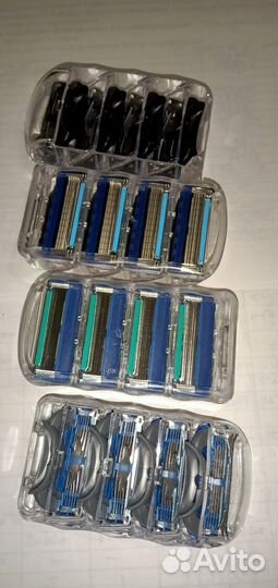 Лезвия кассеты gilette mach3 fusion 4шт/упак