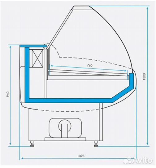 Витрина холодильная Cryspi Gamma-2 1800