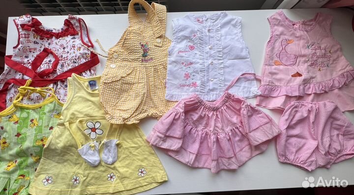 Вещи для девочки до 2 лет (до 98см), теплые вещи