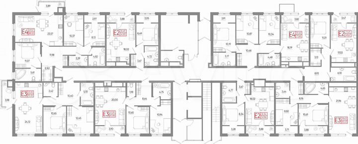 3-к. квартира, 88,5 м², 1/18 эт.