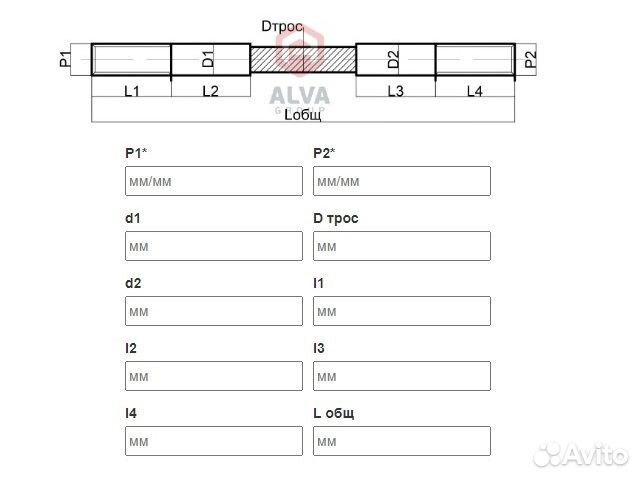 Трос на автоподъемник (пр-во и доставка из Москвы)