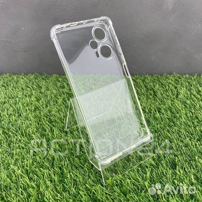 Чехол на Xiaomi Poco F5 силиконовый (прозрачный) с