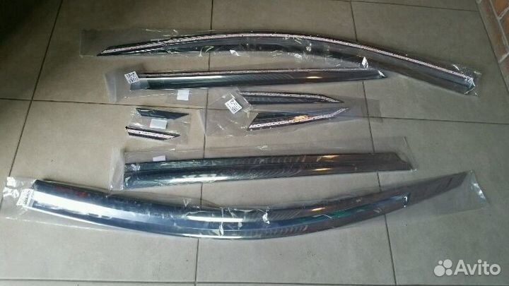 Hyundai Tucson 2016 дефлекторы хромированные 6 чс