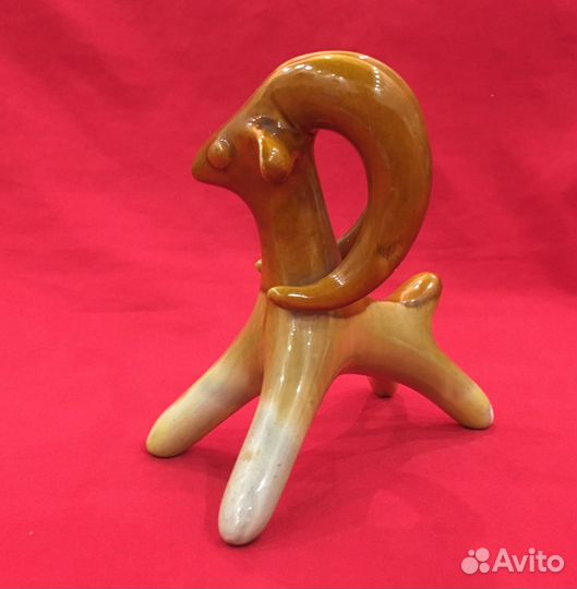 Статуэтка майолика. Архар, Баран. СССР