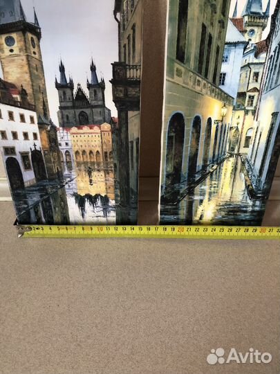 Картины из Чехии с видами Праги и замка