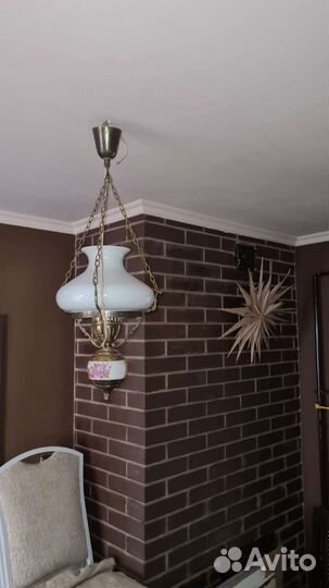 Светильник настольный латунь Винтаж