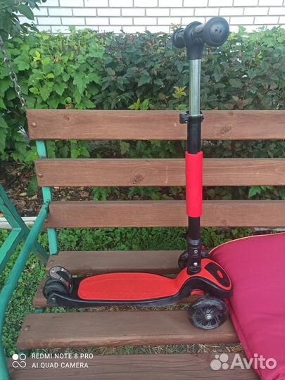 Самокат детский трехколесный бу