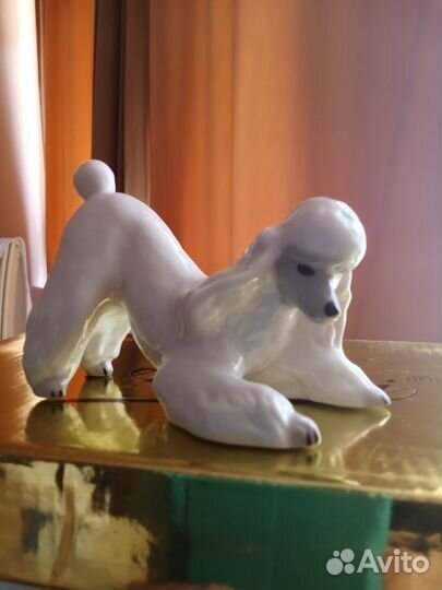 Фарфоровая статуэтка Собачка винтаж СССР
