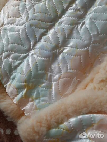 Конверт и одеяло на овчине для новорождённых