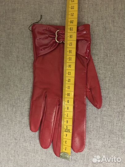 Кожаные женские перчатки, новые, стильные