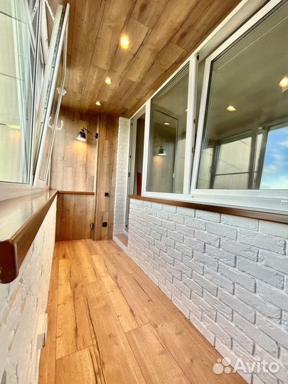 Остекление балконов и отделка / Балкон под ключ