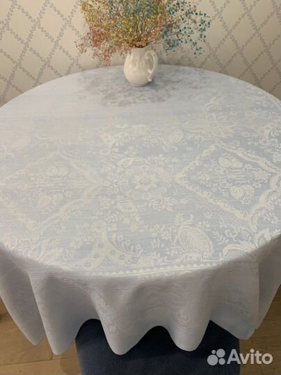 Скатерть квадратная лен/шелк 130/130