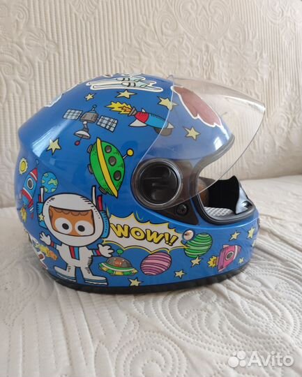 Детский мото шлем