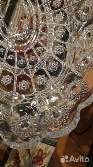 Хрустальные конфетница(фруктовница)
