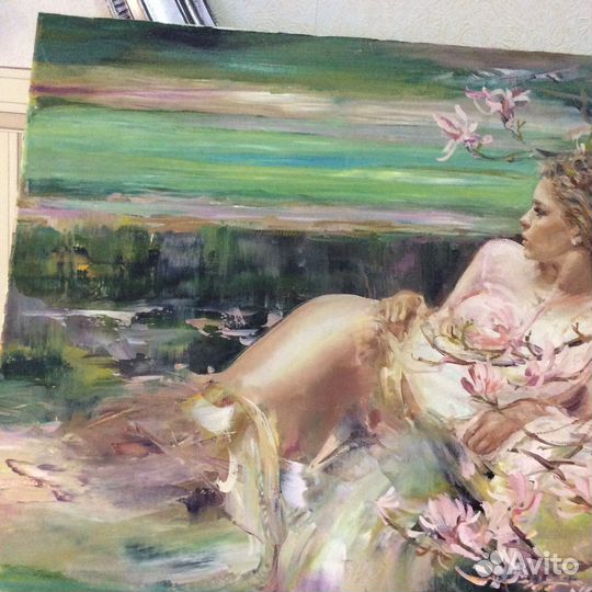 Живопись. Ню. Весна», Елена Капустина.Живопись