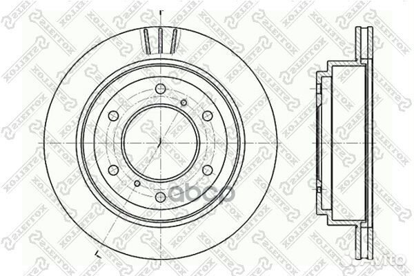 6020-3041V-SX диск тормозной задний Mitsubishi