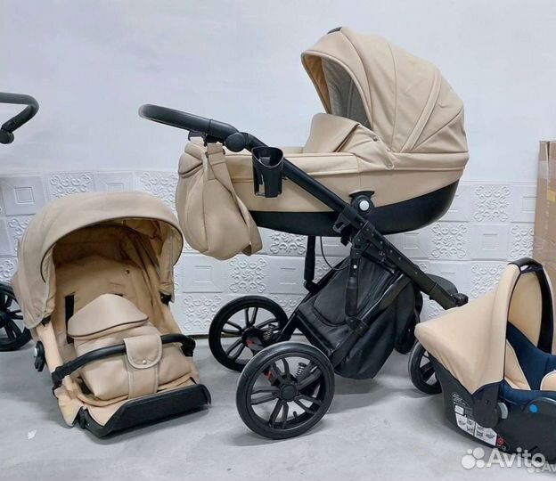 Коляска Lonex Prestige 3в1 Экокожа
