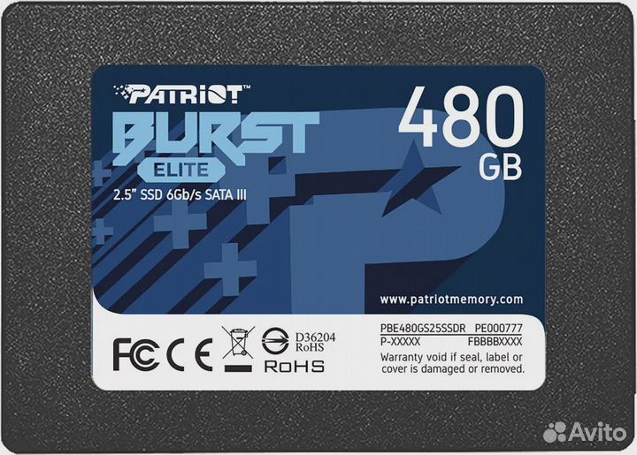 SSD накопитель 480-512 GB (SATA 2.5) - новый