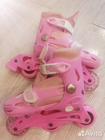 Роликовые коньки детские раздвижные + защита