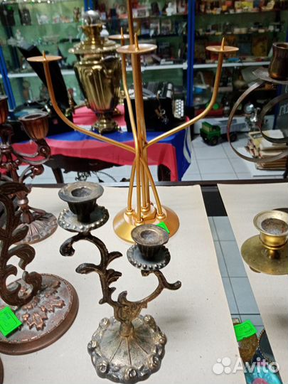 Подсвечники латунь, силумин, металл