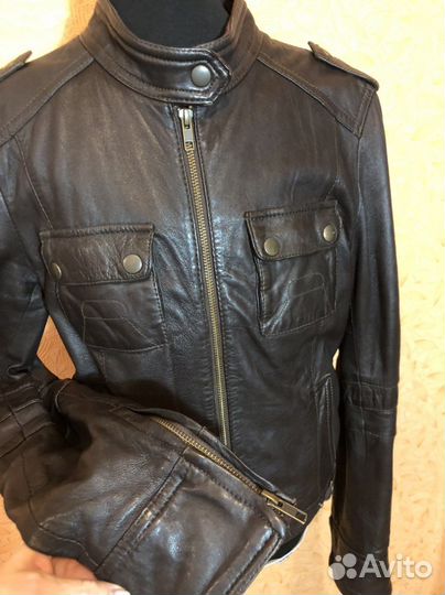 Куртка женская натуральная кожа Mango 42-44