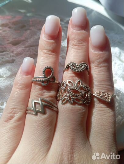 Кольца серебро 925 пробы