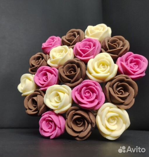 Розы из Бельгийского Шоколада - 19 шт в Букете