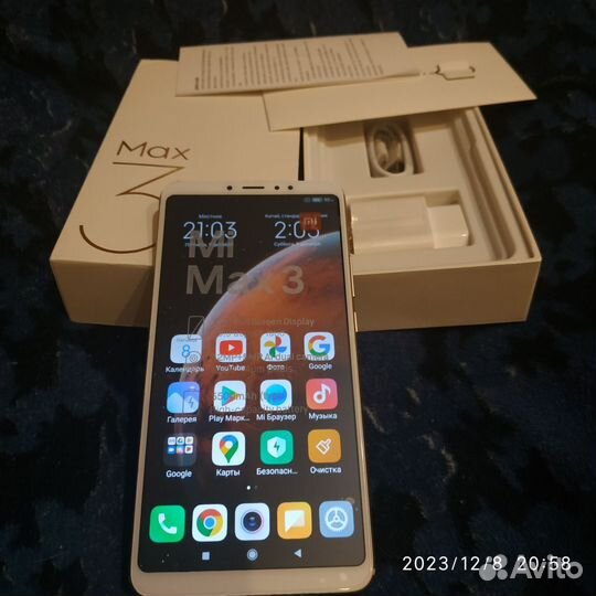 Xiaomi Mi Max 3, 6/128 ГБ