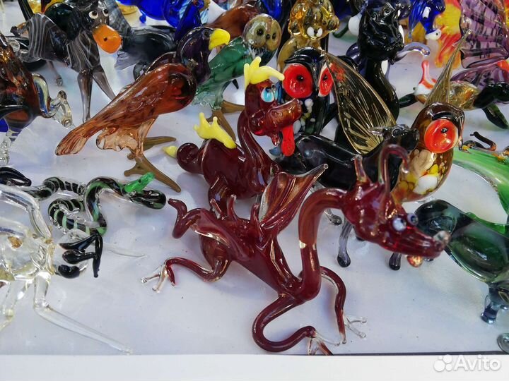 Дракон из стекла ручной работы