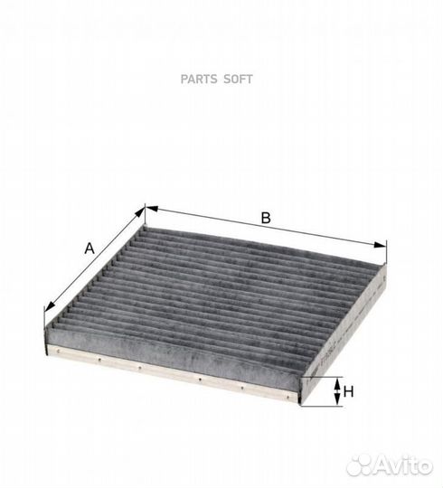 Hengst filter E1926LC Фильтр салона mazda 6 с акти