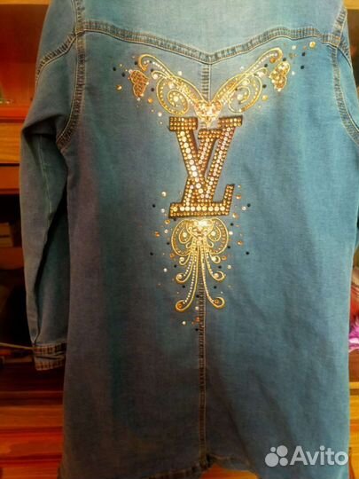 Куртка удлиненная джинсовая